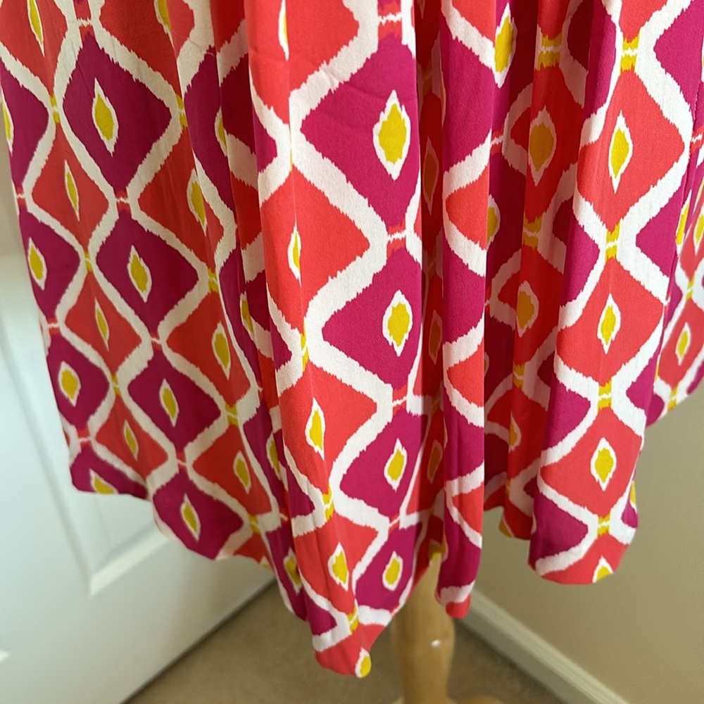 Tory Burch ikat print silk with a braided neckline - Picture 6 of 14